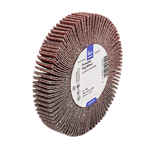 Threaded flap wheel M14 – aluminium oxide