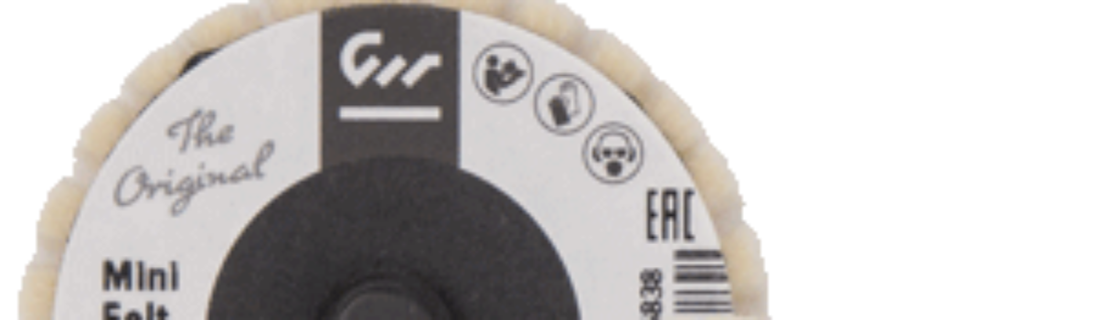 Mini flap discs – felt, quick change system