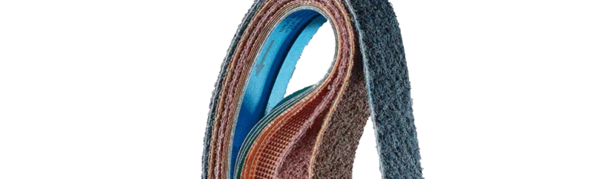 Sanding belt set – for pipe finishing and belt file attachment