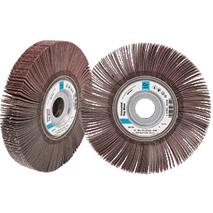 Unmounted flap wheel for stationary processing – aluminium oxide