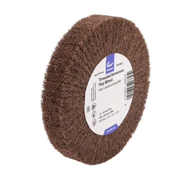 Threaded flap wheels M14 – nonwoven