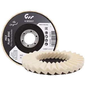 Discos Flap de feltro – com lamelas horizontais